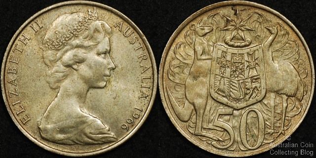 1966 50c coin value australia
